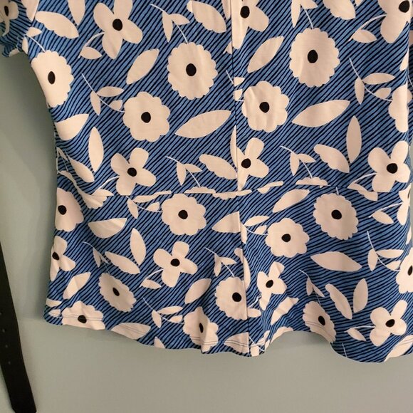 Ann Taylor Factory Peplum Knit Top Tee Size M - Picture 4 of 4